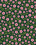 Dainty Pink Floral Garden Rug