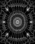Arachnid Cobweb Sunburst Medallion Rug