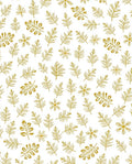 Golden Pine Needle Branch Scatter Rug