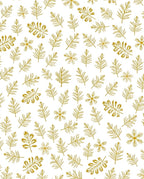 Golden Pine Needle Branch Scatter Rug