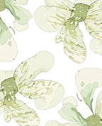Soft Sage Floral Bloom Watercolor Rug