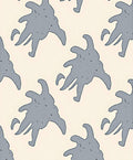 Amorphous Grey Organic Shape Rug