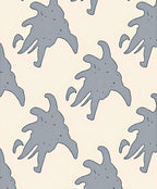 Amorphous Grey Organic Shape Rug