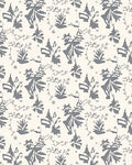 Charcoal Floral Sketch Garden Rug
