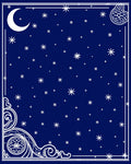Midnight Celestial Crescent Star Rug