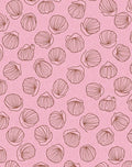 Pink Shell Swirl Outline Rug