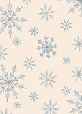 Light Blue Snowflake Scatter Rug