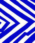 Bold Blue Diagonal Stripe Rug