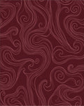 Deep Burgundy Swirl Abstract Rug