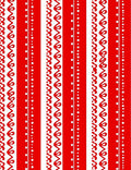 Red White Stripe Curlicue Dot Rug