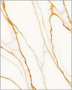 White Gold Veined Abstract Rug