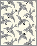 Gray Flying Creature Repeating Pattern Rug