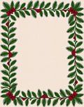 Festive Green Fir Boughs Red Bows Rug