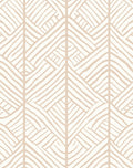 Organic Cream Geometric Abstract Rug