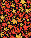 Autumn Leaves Red Gold Scatter Rug