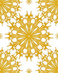 Golden Sunburst Floral Medallion Rug