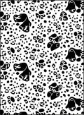 Black White Dalmatian Spots Rug