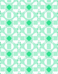 Mint Green Geometric Abstract Shape Rug
