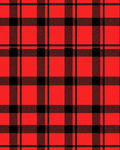 Bold Red Black Plaid Checkered Rug