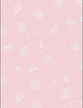 Soft Coral Feather Swirls Rug