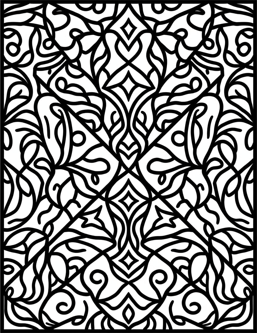 Intricate Black Floral Arabesque Lacework Rug