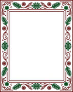 Deep Green Vine Border Rug