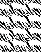 Organic Black Stripe Abstract Rug