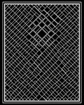 Monochrome Interlocking Square Grid Rug