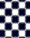 Monochrome Grid Medallion Rug