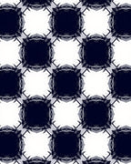 Monochrome Grid Medallion Rug