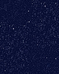 Deep Blue Starry Night Swirls Rug