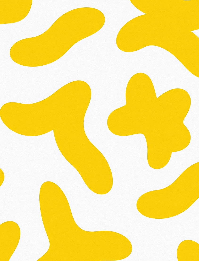 Yellow Abstract Blob Harmony Rug