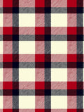 Classic Red Navy Cream Buffalo Checkered Rug