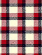 Classic Red Navy Cream Buffalo Checkered Rug