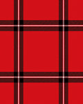 Bold Red Plaid Checkered Rug