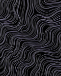 Abstract Lilac Wavy Lines Rug