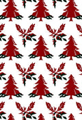 Crimson Pine Sprig Repeats Rug