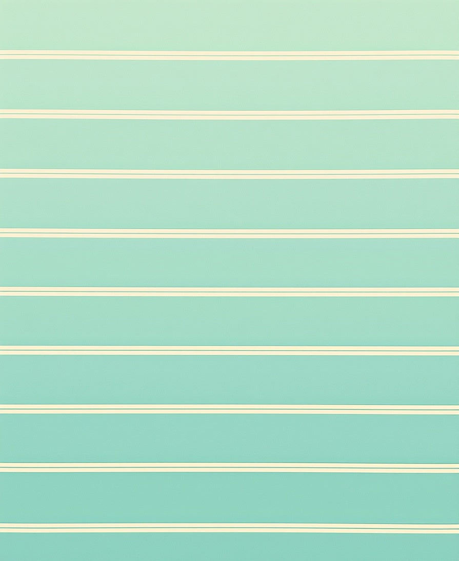 Aqua Cream Striped Horizon Rug