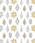 Shimmering Gold Diamond Tree Medley Rug