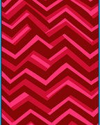 Crimson Pink Chevron Stripes Rug