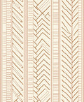 Warm Earthy Tones Striped Geometric Accents Rug