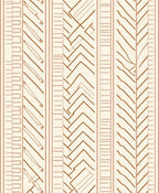 Warm Earthy Tones Striped Geometric Accents Rug