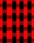 Red Black Buffalo Plaid Grid Rug