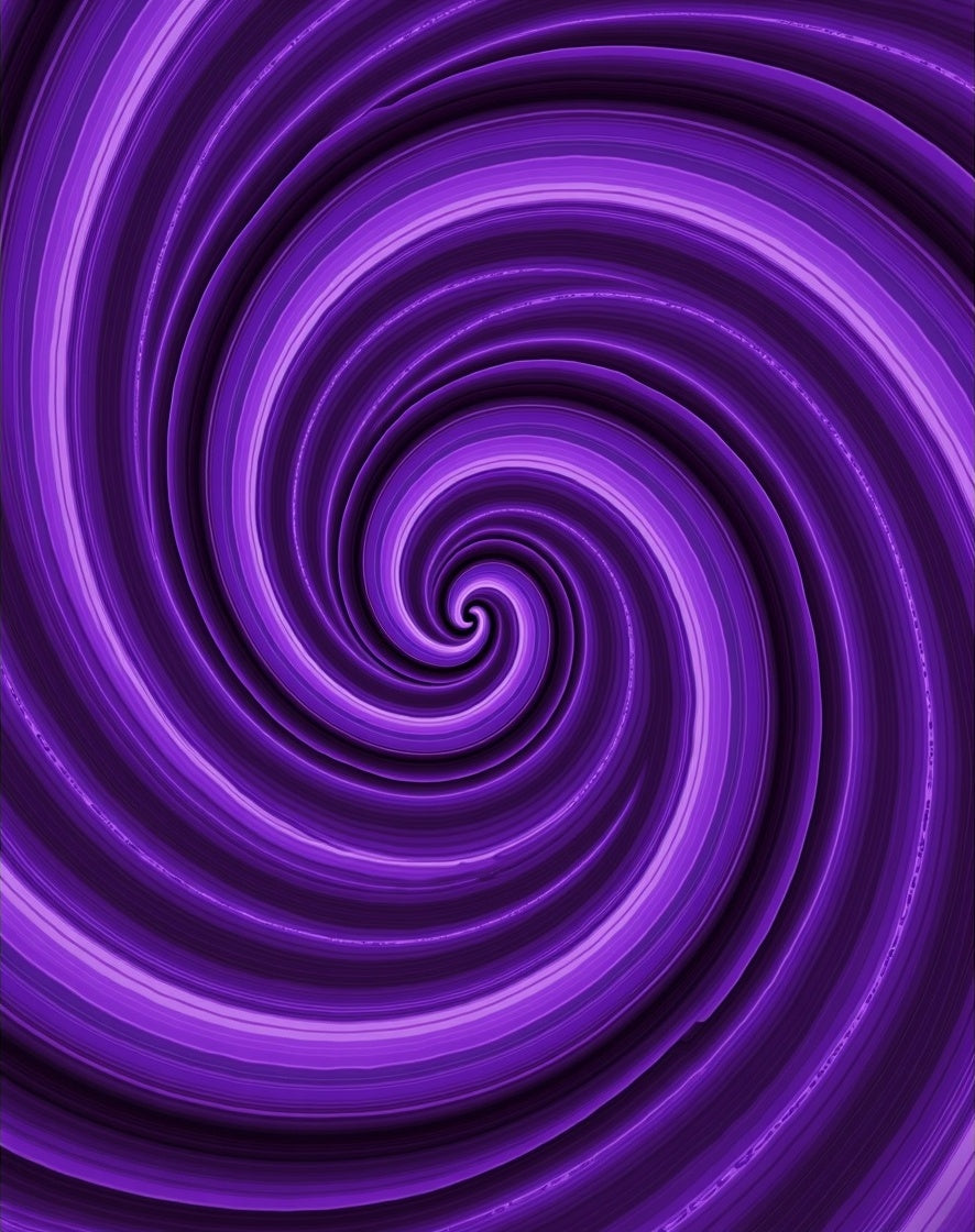 Vivid Purple Swirl Vortex Rug