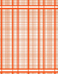 Bright Orange Plaid Grid Rug