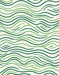 Verdant Green Wavy Stripes Rug