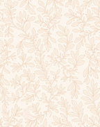 Pale Peach Botanical Garden Vines Rug