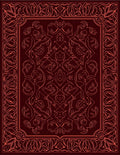 Crimson Regal Floral Lace Rug