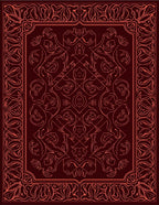 Crimson Regal Floral Lace Rug