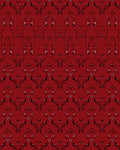 Crimson Abstract Tribal Diamond Rug